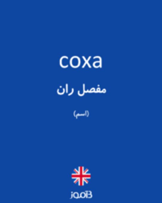  تصویر coxa - دیکشنری انگلیسی بیاموز