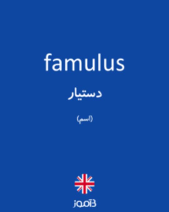  تصویر famulus - دیکشنری انگلیسی بیاموز