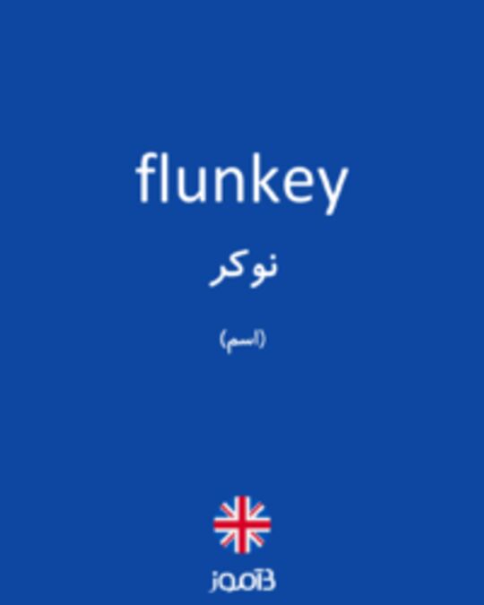  تصویر flunkey - دیکشنری انگلیسی بیاموز