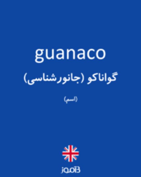  تصویر guanaco - دیکشنری انگلیسی بیاموز