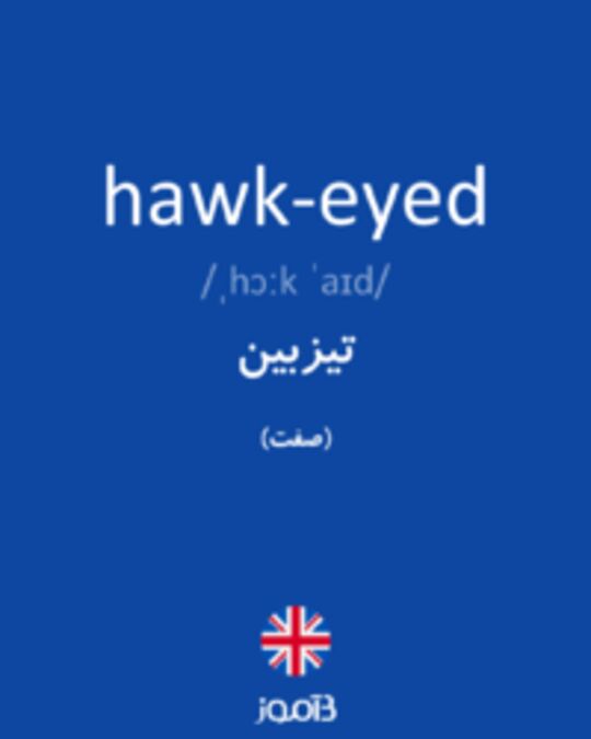  تصویر hawk-eyed - دیکشنری انگلیسی بیاموز