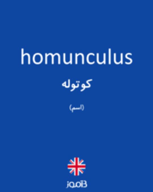  تصویر homunculus - دیکشنری انگلیسی بیاموز