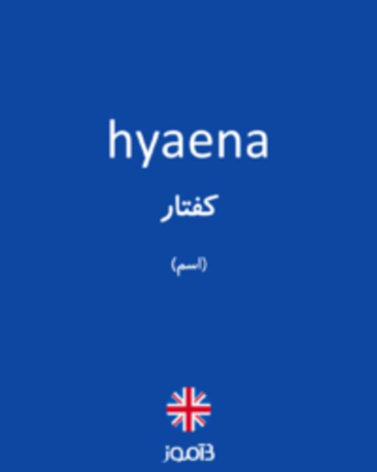  تصویر hyaena - دیکشنری انگلیسی بیاموز