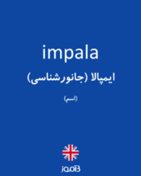  تصویر impala - دیکشنری انگلیسی بیاموز