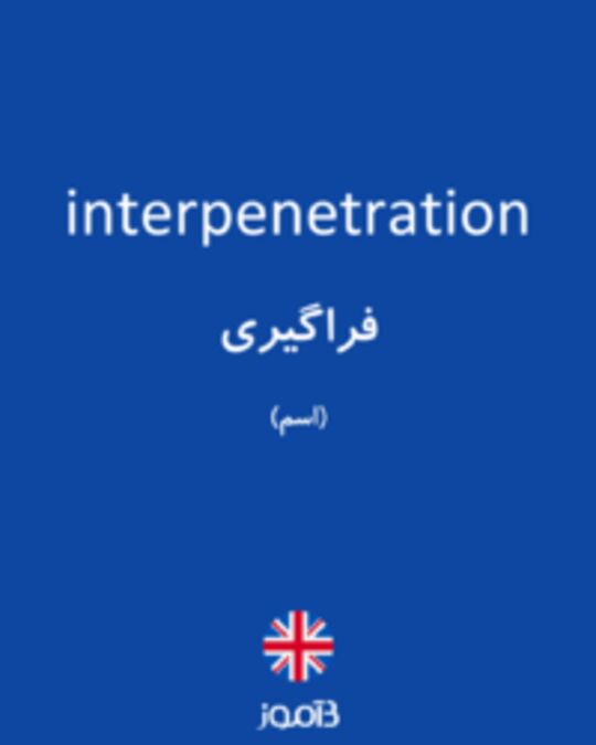  تصویر interpenetration - دیکشنری انگلیسی بیاموز