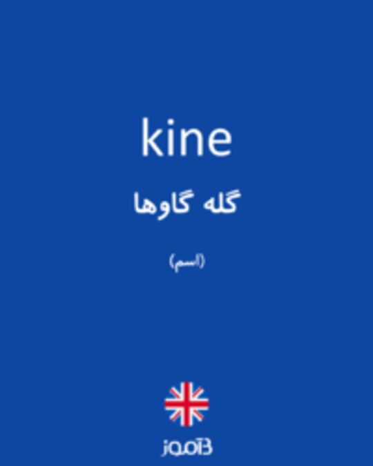  تصویر kine - دیکشنری انگلیسی بیاموز