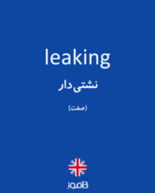  تصویر leaking - دیکشنری انگلیسی بیاموز