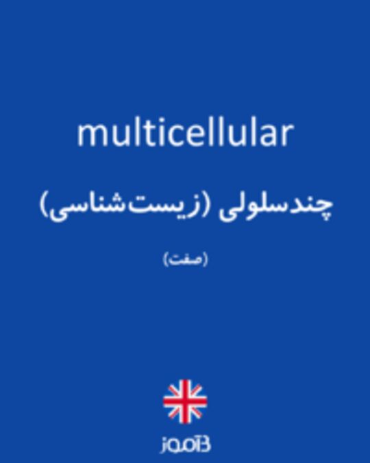  تصویر multicellular - دیکشنری انگلیسی بیاموز