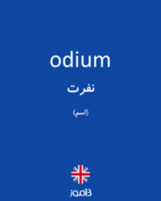  تصویر odium - دیکشنری انگلیسی بیاموز