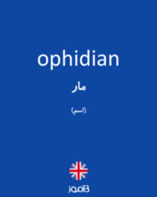  تصویر ophidian - دیکشنری انگلیسی بیاموز