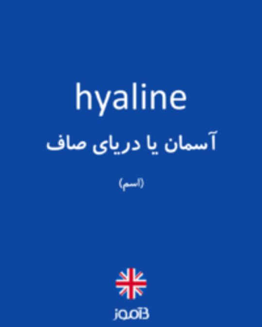  تصویر hyaline - دیکشنری انگلیسی بیاموز