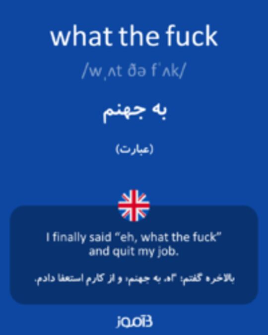  تصویر what the fuck - دیکشنری انگلیسی بیاموز