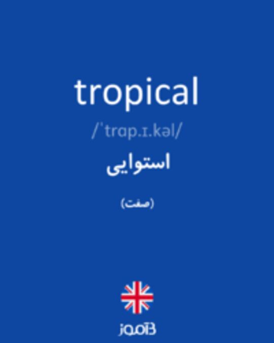  تصویر tropical - دیکشنری انگلیسی بیاموز