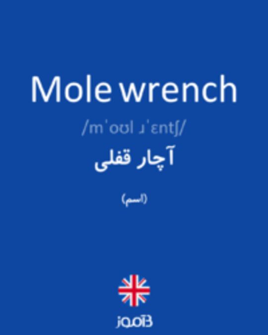  تصویر Mole wrench - دیکشنری انگلیسی بیاموز