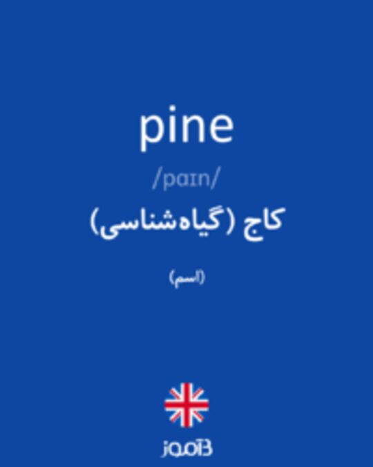  تصویر pine - دیکشنری انگلیسی بیاموز