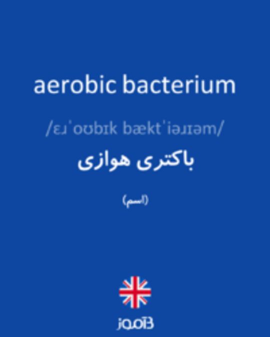  تصویر aerobic bacterium - دیکشنری انگلیسی بیاموز