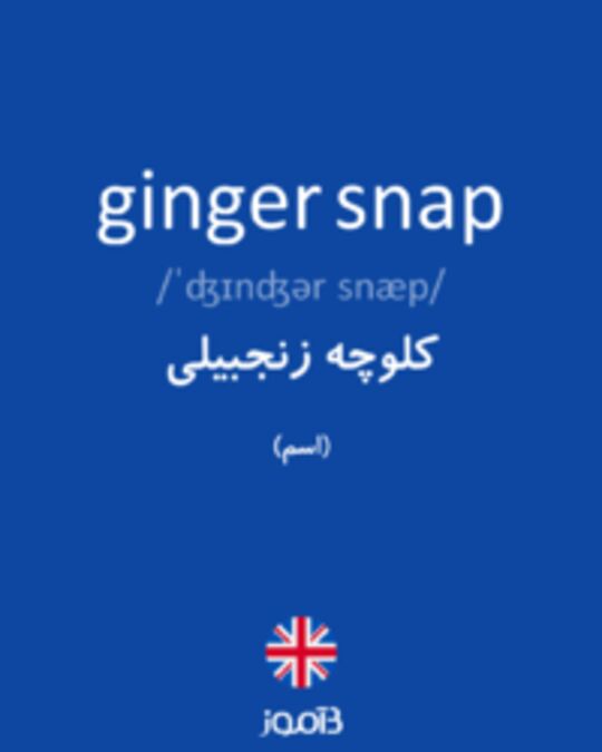  تصویر ginger snap - دیکشنری انگلیسی بیاموز