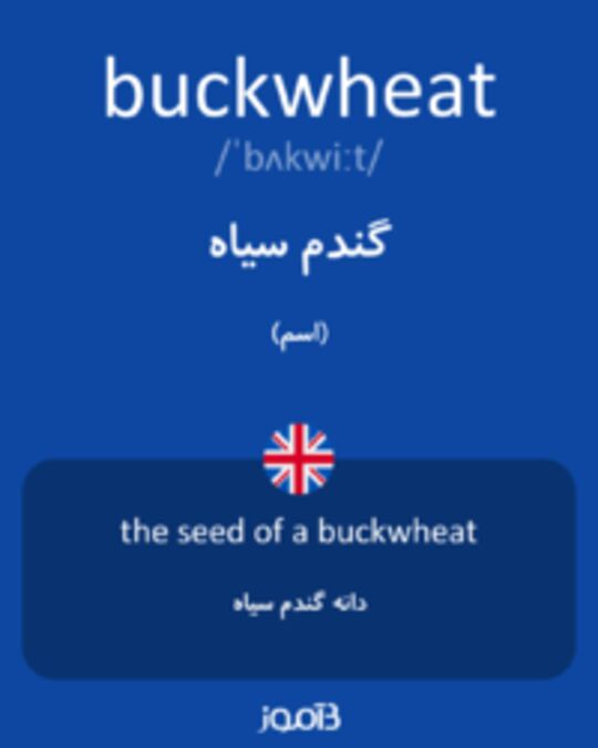  تصویر buckwheat - دیکشنری انگلیسی بیاموز