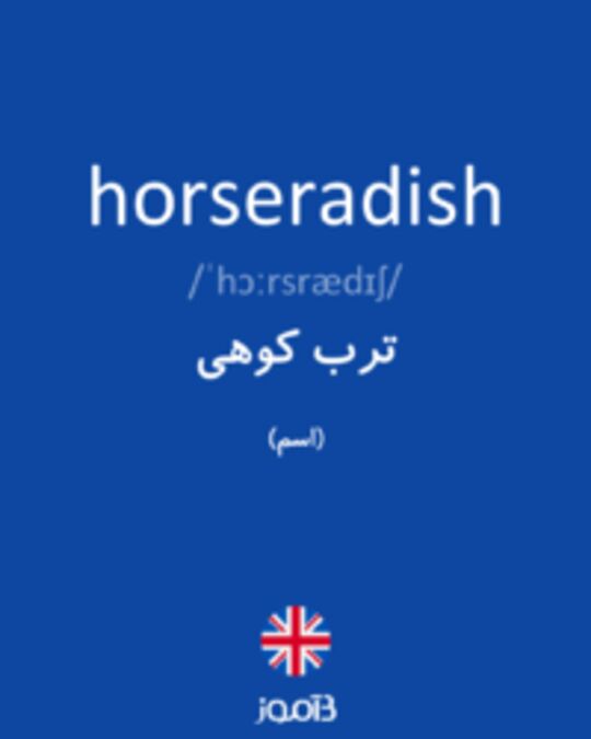  تصویر horseradish - دیکشنری انگلیسی بیاموز