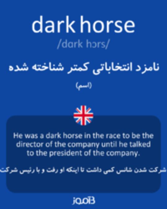  تصویر dark horse - دیکشنری انگلیسی بیاموز
