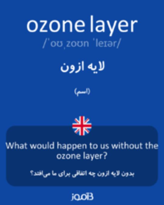  تصویر ozone layer - دیکشنری انگلیسی بیاموز