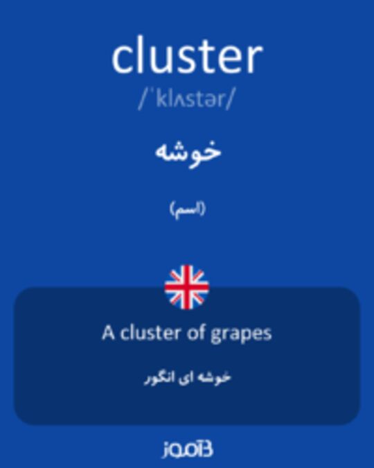 تصویر cluster - دیکشنری انگلیسی بیاموز