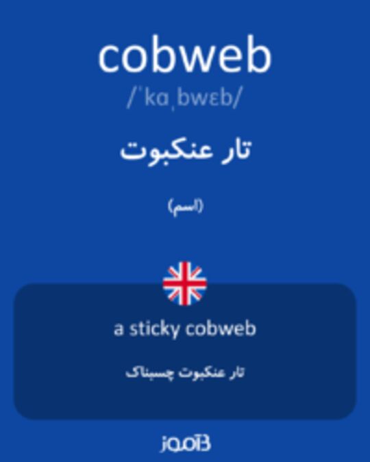  تصویر cobweb - دیکشنری انگلیسی بیاموز