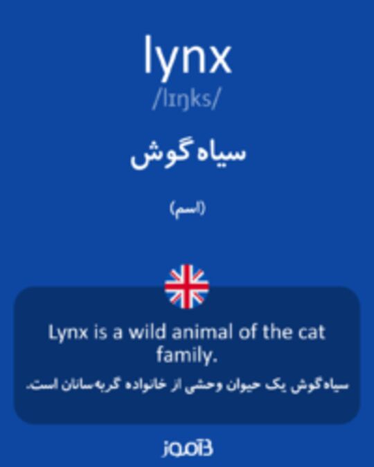  تصویر lynx - دیکشنری انگلیسی بیاموز