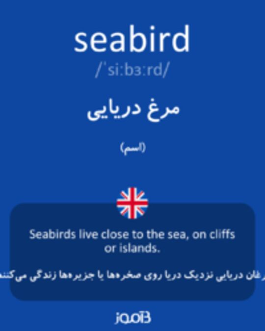  تصویر seabird - دیکشنری انگلیسی بیاموز