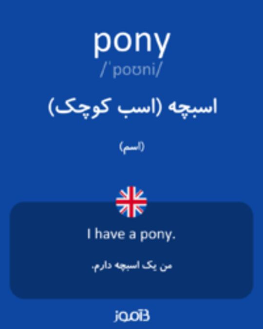  تصویر pony - دیکشنری انگلیسی بیاموز