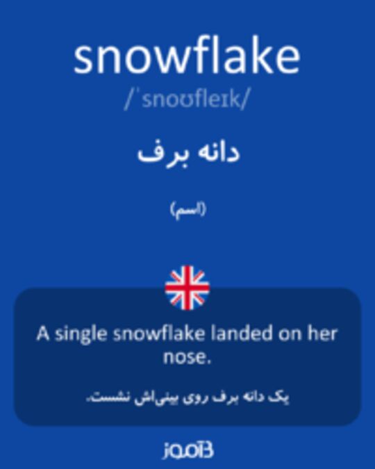  تصویر snowflake - دیکشنری انگلیسی بیاموز