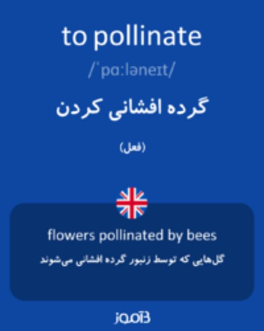  تصویر to pollinate - دیکشنری انگلیسی بیاموز