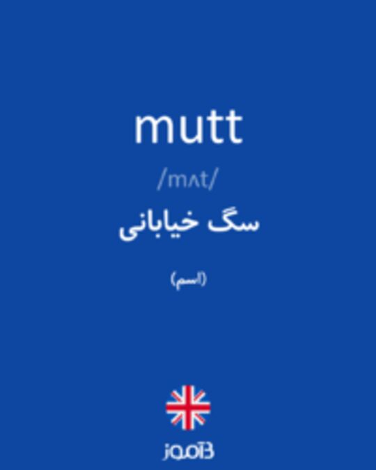  تصویر mutt - دیکشنری انگلیسی بیاموز