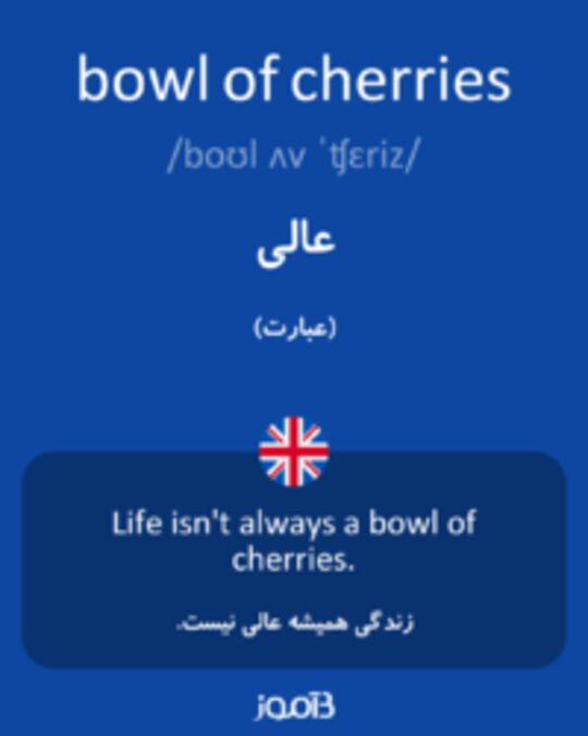  تصویر bowl of cherries - دیکشنری انگلیسی بیاموز