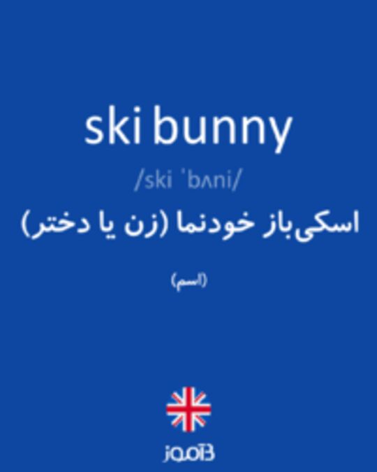  تصویر ski bunny - دیکشنری انگلیسی بیاموز