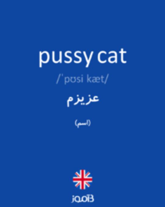  تصویر pussy cat - دیکشنری انگلیسی بیاموز