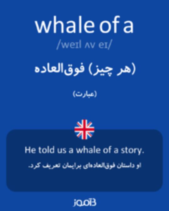  تصویر whale of a - دیکشنری انگلیسی بیاموز
