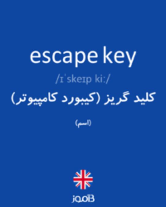  تصویر escape key - دیکشنری انگلیسی بیاموز