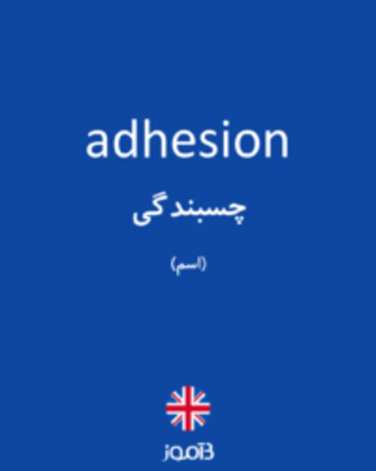  تصویر adhesion - دیکشنری انگلیسی بیاموز