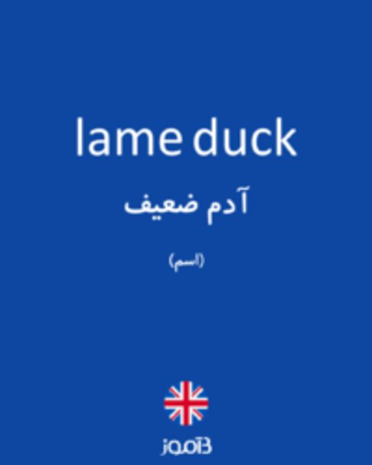  تصویر lame duck - دیکشنری انگلیسی بیاموز