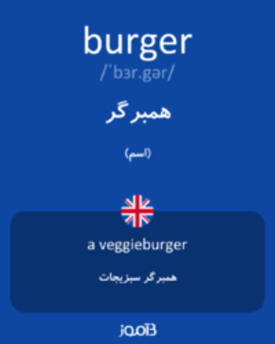  تصویر burger - دیکشنری انگلیسی بیاموز