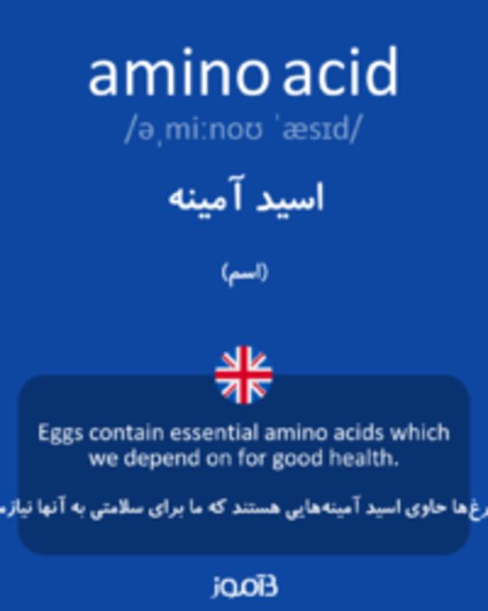  تصویر amino acid - دیکشنری انگلیسی بیاموز