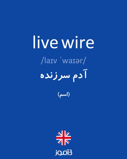 live wire - معنی تخصصی در دیکشنری آبادیس