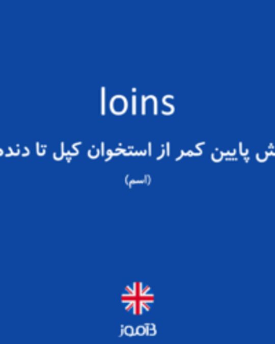  تصویر loins - دیکشنری انگلیسی بیاموز