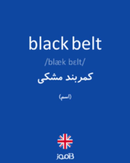  تصویر black belt - دیکشنری انگلیسی بیاموز
