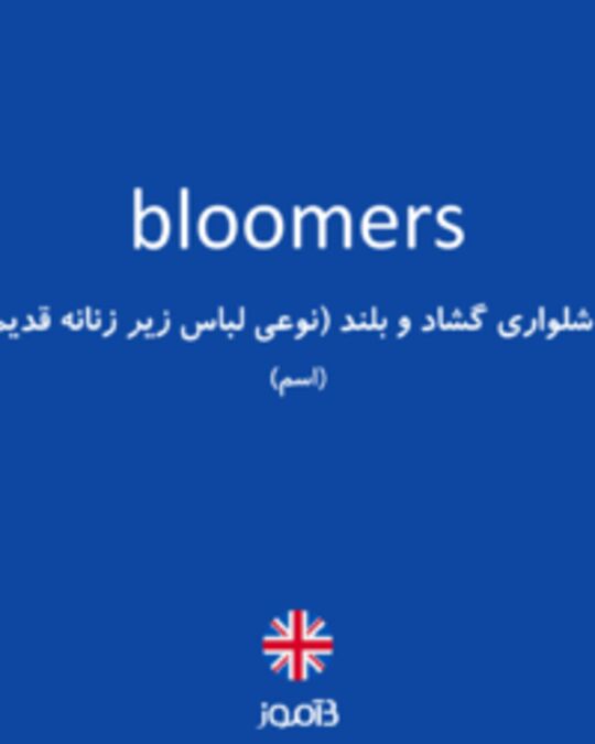  تصویر bloomers - دیکشنری انگلیسی بیاموز