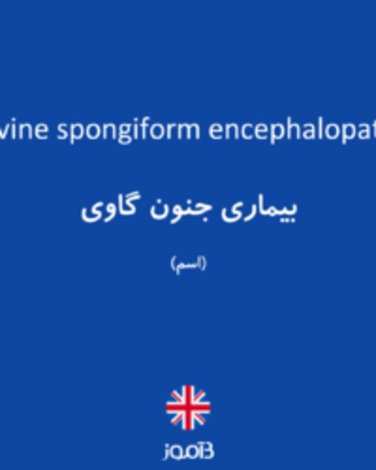  تصویر bovine spongiform encephalopathy - دیکشنری انگلیسی بیاموز