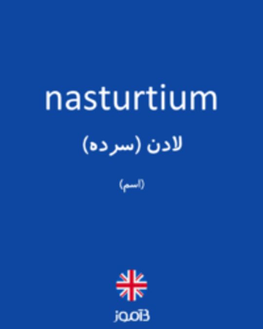  تصویر nasturtium - دیکشنری انگلیسی بیاموز