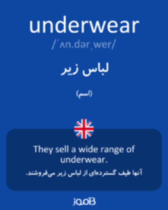  تصویر underwear - دیکشنری انگلیسی بیاموز