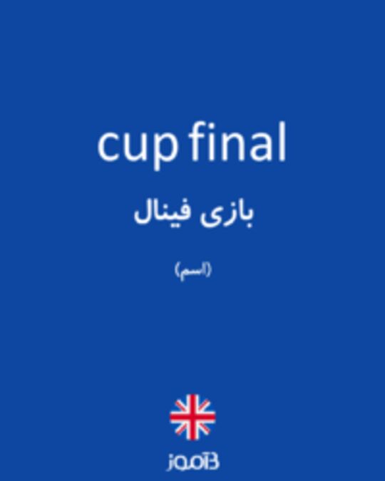  تصویر cup final - دیکشنری انگلیسی بیاموز